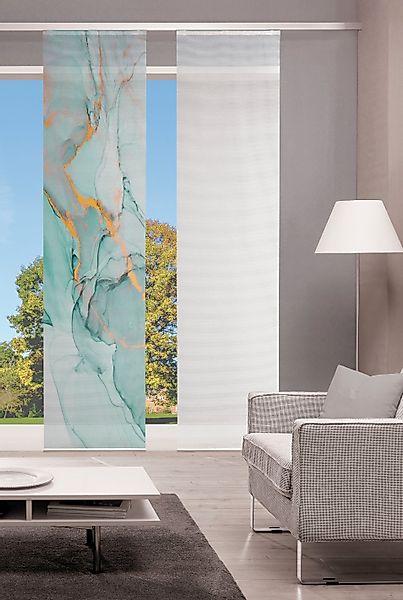 Vision S Schiebegardine "MARMOSA" Paneelwagen 1 Stk. tlg. BAMBUS OPTIK günstig online kaufen