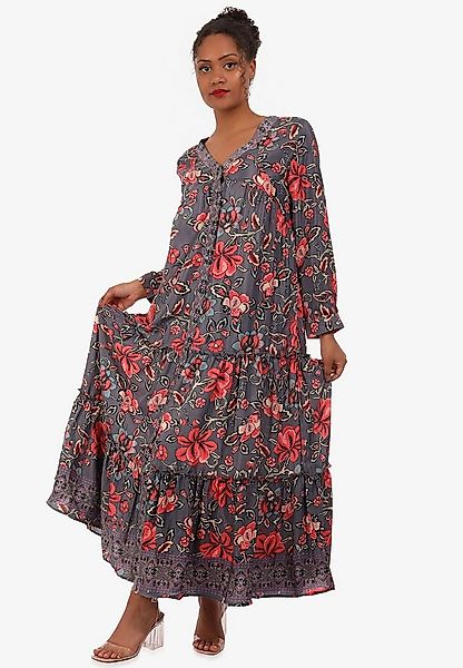 YC Fashion & Style Maxikleid Maxikleid Floral – Luftiges Sommerkleid mit V- günstig online kaufen