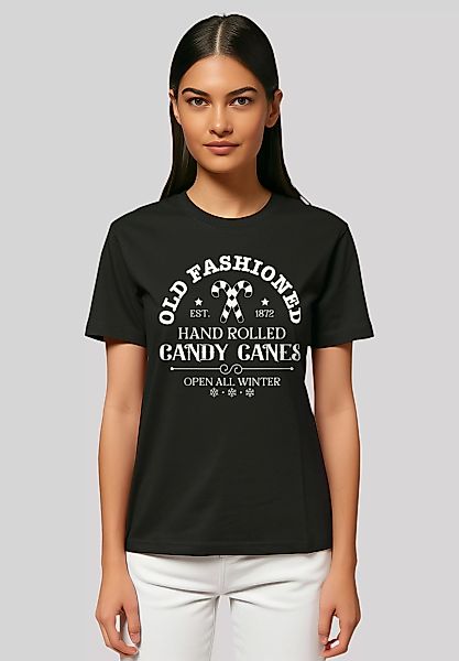 F4NT4STIC T-Shirt "Cany Canes Retro Weihnachts Sign", Premium Qualität günstig online kaufen