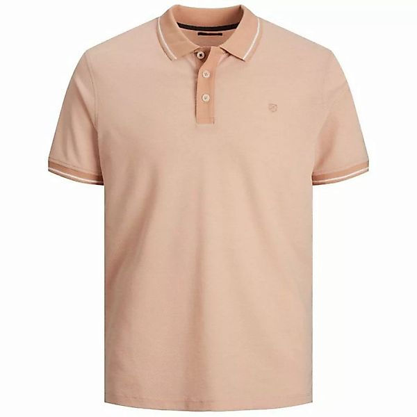 Jack & Jones Poloshirt Große Größen Bicolor Polo apricot-weiß JPRBLUWIN Jac günstig online kaufen