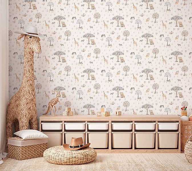 A.S. Création Vliestapete Savanne Tiere Vintage günstig online kaufen