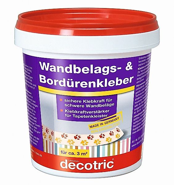 decotric® Klebstoff Wandbelags- und Bordürenkleber wasserfest, günstig online kaufen
