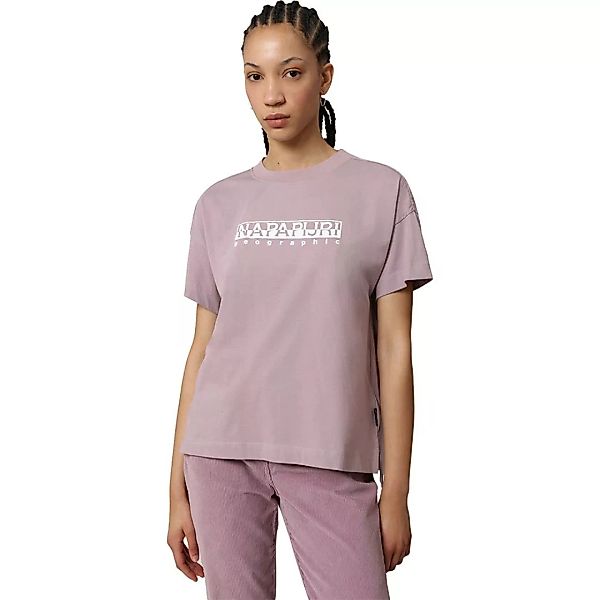 Napapijri Sebel Print W Kurzärmeliges T-shirt XS Sea Fog Pink günstig online kaufen