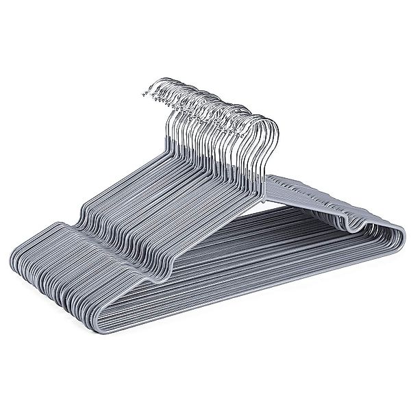 House Day Kleiderbügel Gummibeschichtet Metall Kleiderbügel, günstig online kaufen