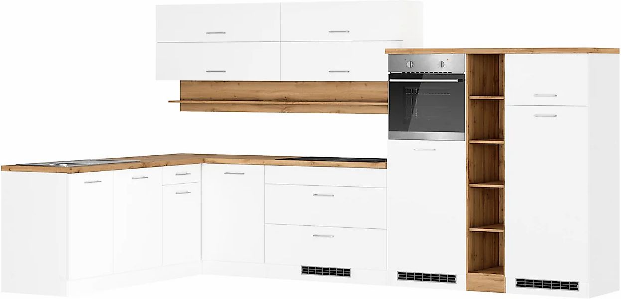 KOCHSTATION Winkelküche "KS-Milan", Stellbr.360/220 cm, wahlweise mit E-Ger günstig online kaufen