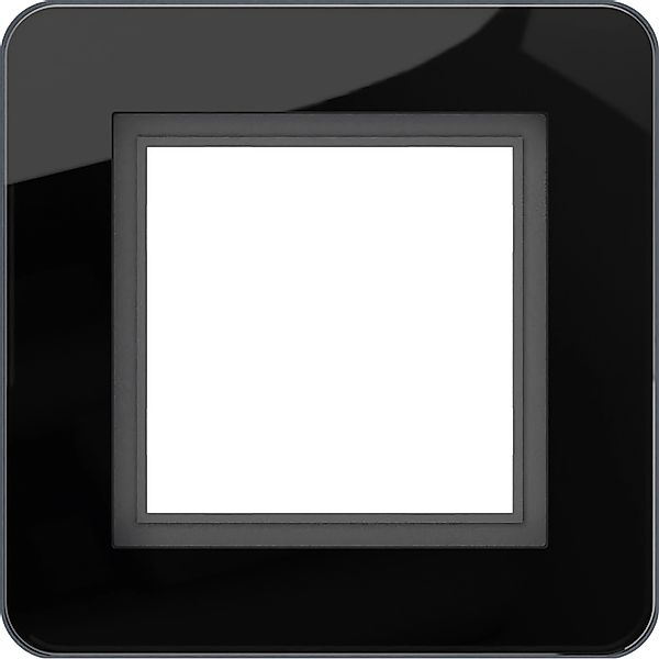 Elektromaterial Glasrahmen Leonie Unterputz Innen 1-fach 84 x 84 mm Schwarz günstig online kaufen