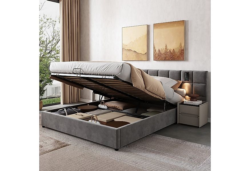 STILVORA Polsterbett Stauraumbett 180x200 Doppelbett Hydraulisch Bettgestel günstig online kaufen