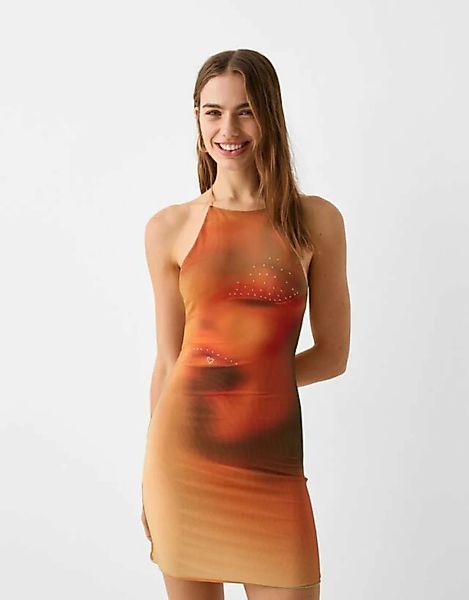 Bershka Mini-Trägerkleid Damen M Orange günstig online kaufen