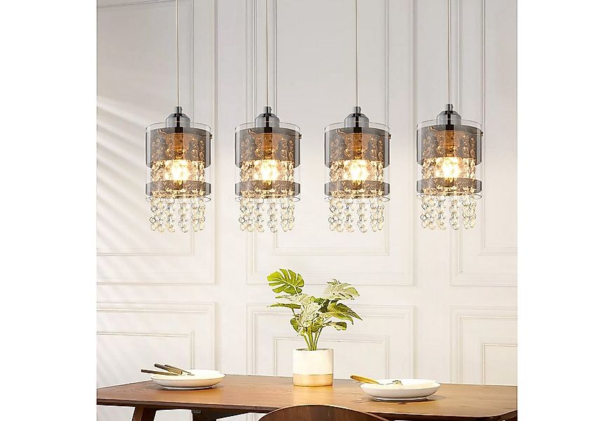 ZMH Pendelleuchte Wohzimmer Modern 150CM Esstisch Hängelampe Kristall Pende günstig online kaufen