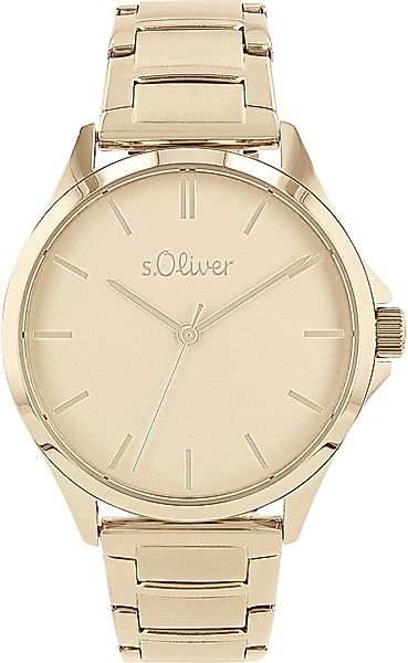 s.Oliver Quarzuhr 2036544, Armbanduhr, Damenuhr, Edelstahlarmband, günstig online kaufen