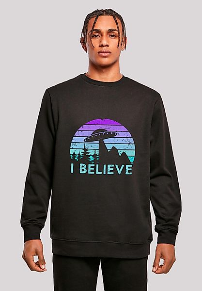 F4NT4STIC Sweatshirt "I BELIEVE UFO Alien Raumschiff Retro", Premium Qualit günstig online kaufen