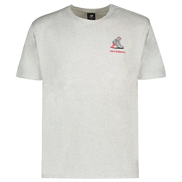 New Balance Minimize Kurzärmeliges T-shirt S Sea Salt Heather günstig online kaufen