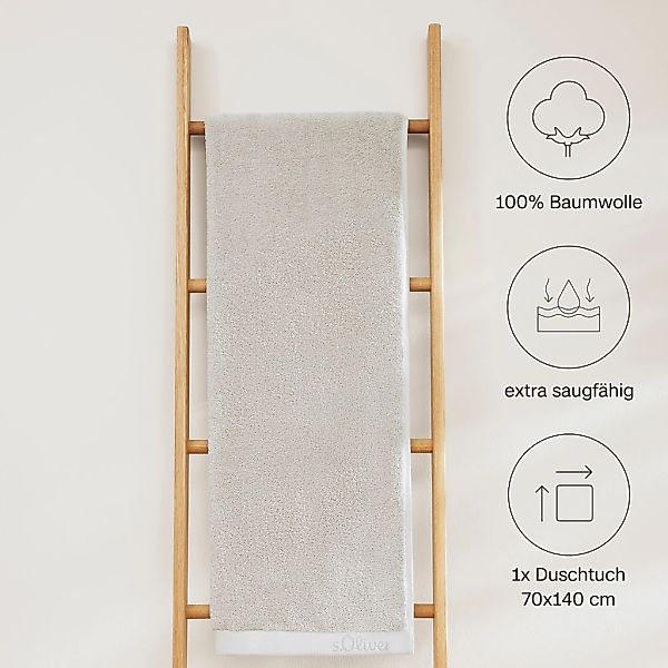 s.Oliver Duschtuch »s. Oliver«, (1 St., Badetuch 70 x 140 cm), besonders we günstig online kaufen