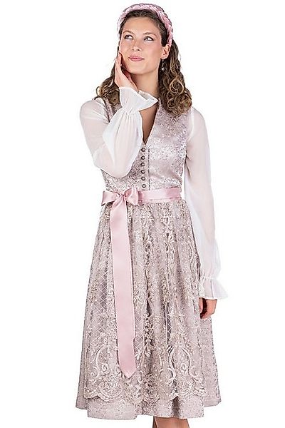 Alpenwahnsinn Dirndl Midi Dirndl 2tlg. - OPHIRA - champagner günstig online kaufen