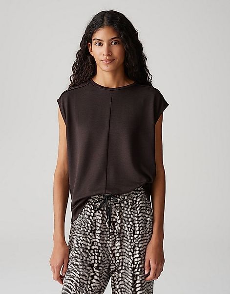 OPUS Kurzarmshirt SLUMMI Regular mit feiner Rippstruktur günstig online kaufen