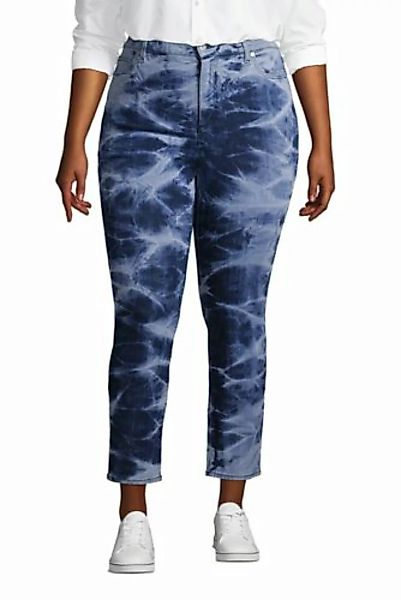 Slim Fit Öko Jeans High Waist in großen Größen, Damen, Größe: 52 Plusgrößen günstig online kaufen