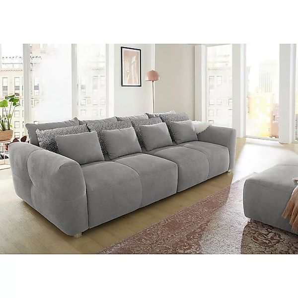 Big Sofa hellgrau B/H/T: ca. 298x88x137 cm günstig online kaufen