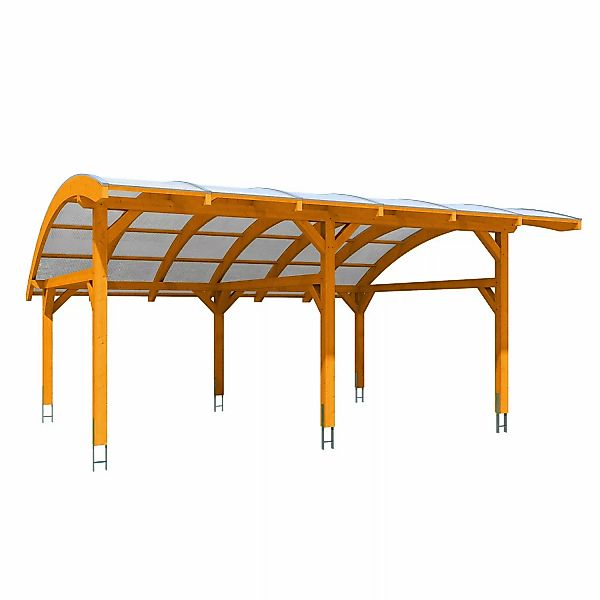 Skan Holz Carport Schwaben 648 x 630 cm Eiche günstig online kaufen