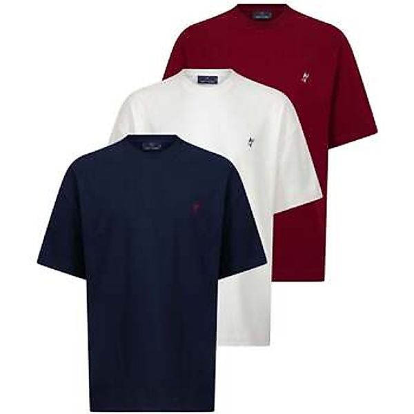Jacey Quinn  T-Shirts & Poloshirts 3 Pack Of Oversize T-Shirt günstig online kaufen