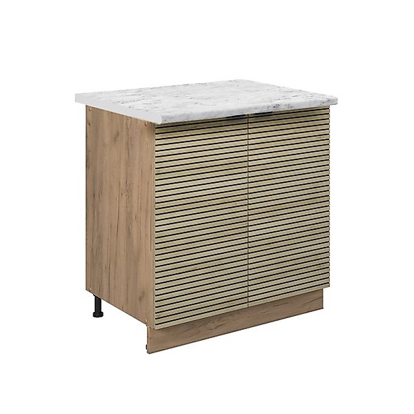 Vicco Spülenunterschrank Fame-Line, Eiche Paneel/Goldkraft Eiche, günstig online kaufen