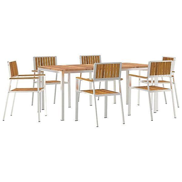 vidaXL 7-Teiliges Garten Essset aus Massivholz Akazie 3334794 günstig online kaufen