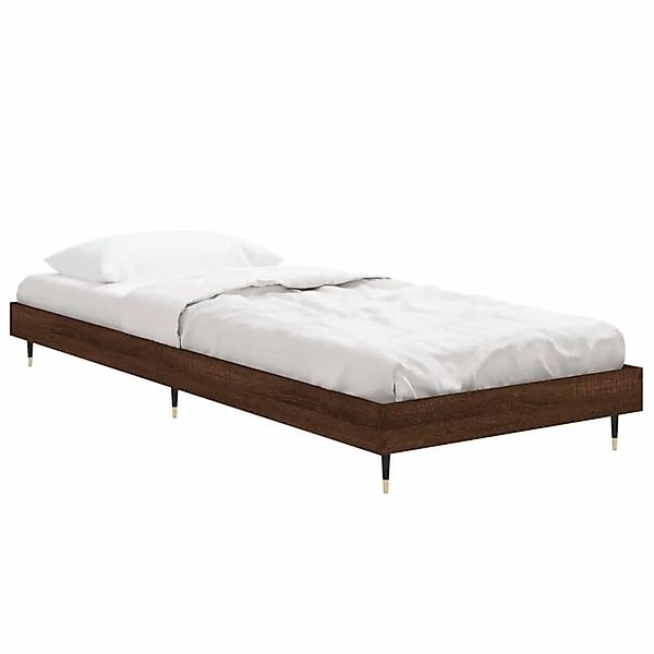 vidaXL Bettgestell ohne Matratze Braun Eiche 75x190 cm Holzwerkstoff 832212 günstig online kaufen