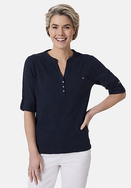 STOOKER WOMEN 3/4-Arm-Shirt "MARIE T-Shirt 3/4 - Arm", Regular Fit Slub Yar günstig online kaufen
