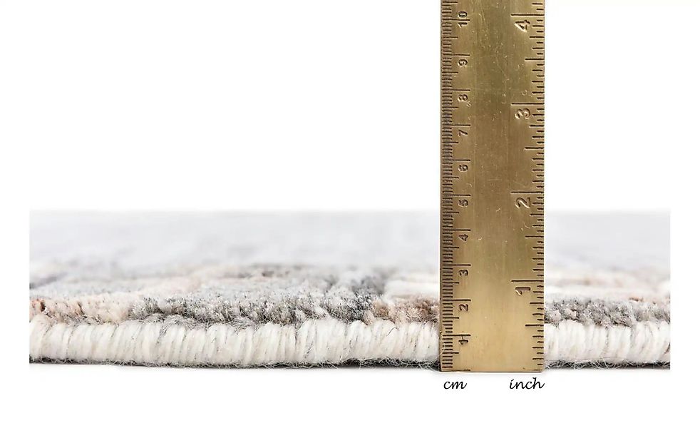 THEKO Wollteppich  Nakarta ¦ grau ¦ Wolle ¦ Maße (cm): B: 190 H: 1 Teppiche günstig online kaufen