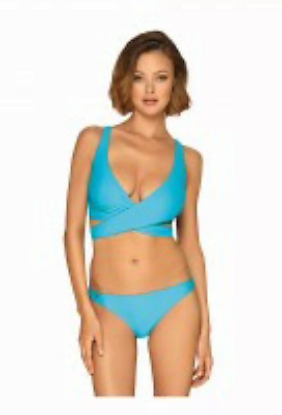 Bikini mit Schnürung am Rücken - blau günstig online kaufen