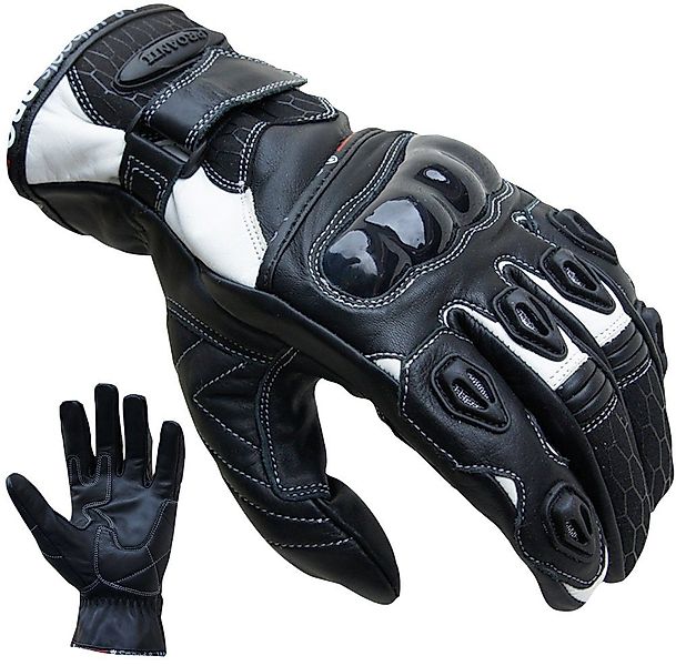 PROANTI Motorradhandschuhe aus Leder, kurz geschnitten günstig online kaufen