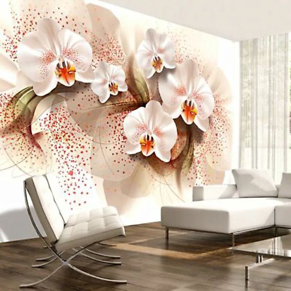 artgeist Fototapete Pale yellow orchids mehrfarbig Gr. 250 x 175 günstig online kaufen