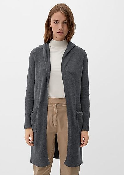 s.Oliver Kapuzenstrickjacke ohne Verschluss, mit Seitentaschen günstig online kaufen
