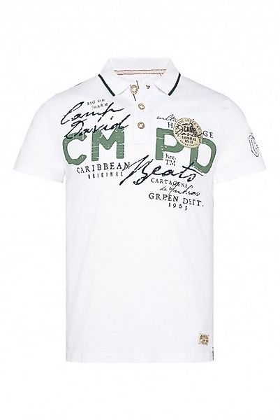 CAMP DAVID Poloshirt mit Front- und Backprint günstig online kaufen