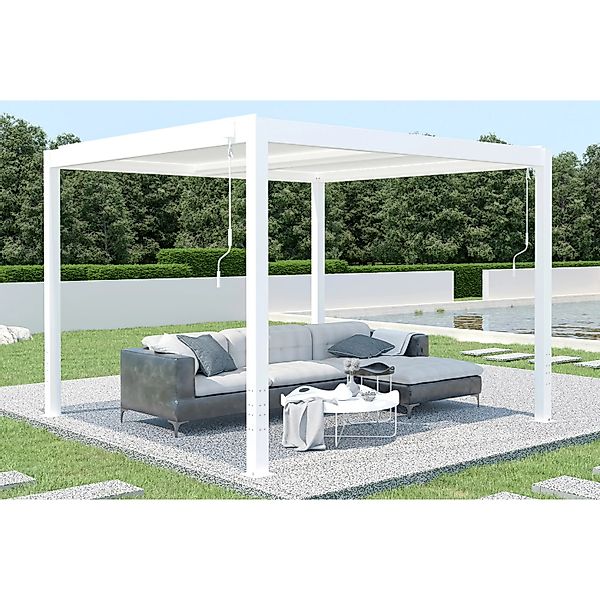 Cazeboo Aluminium Lamellendach Santa 300S300 Weiß günstig online kaufen