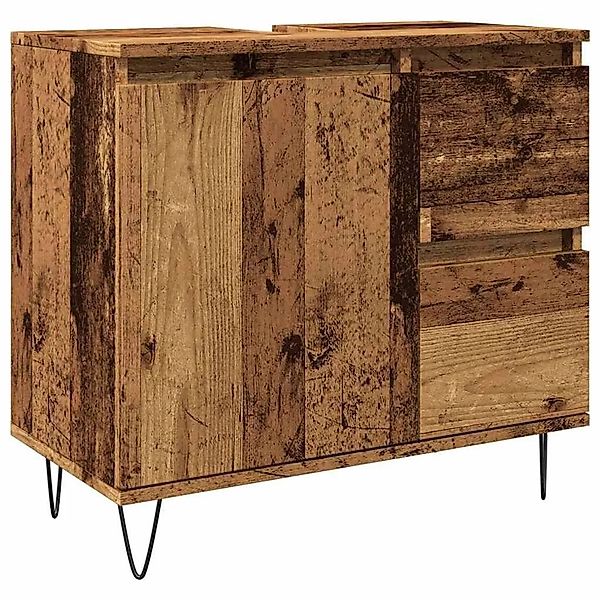 vidaXL Waschbeckenunterschrank Altholz-Optik 65x33x60 cm Holzwerkstoff 8572 günstig online kaufen