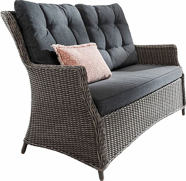 Destiny Loungesofa "CASA" Aluminium, Polyrattan, 2er Sofa, inkl. Auflagen günstig online kaufen