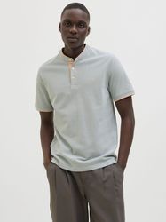 Jack & Jones Poloshirt "JJEPAULOS MAO POLO" mit Logo Stickerei günstig online kaufen