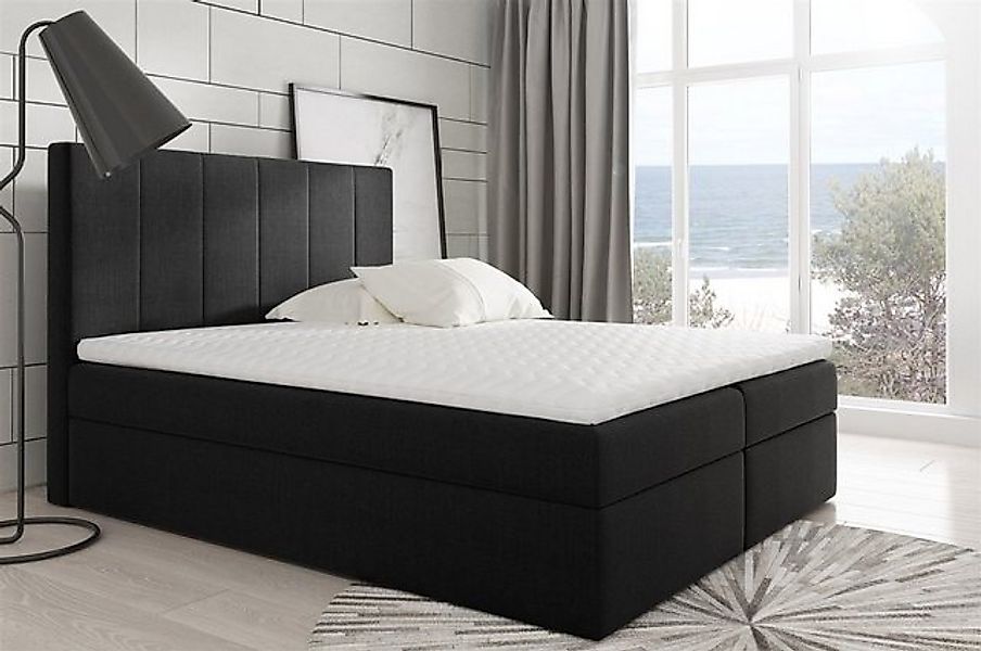 Fun Möbel Boxspringbett Boxspringbett Schlafzimmerbett MARIBEL in Stoff ode günstig online kaufen