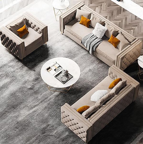 Xlmoebel Sofa Samt-Sofa mit Relax-Funktion und modernem Design für gemütlic günstig online kaufen