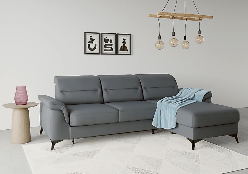 sit&more Ecksofa "Sinatra L-Form" mit Recamiere, optional mit Kopfteilverst günstig online kaufen