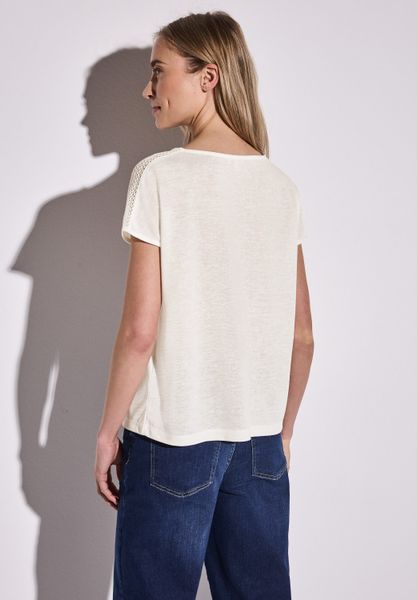 STREET ONE T-Shirt mit Spitzendetail günstig online kaufen