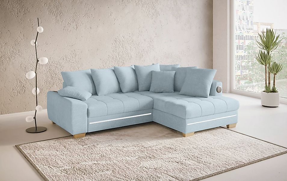Mr. Couch Ecksofa »Nikita II, L-Form«, RGB-LED, Bluetooth-Soundsystem, wahl günstig online kaufen