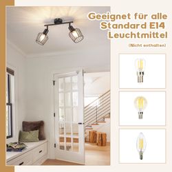Nettlife LED Deckenspots Schwarz Weiß E14 günstig online kaufen