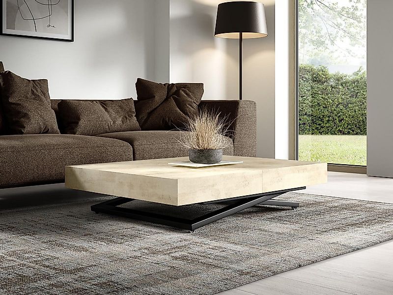 Compleo Couchtisch ausziehbar und höhenverstellbar, Modern Design, 120/200 günstig online kaufen