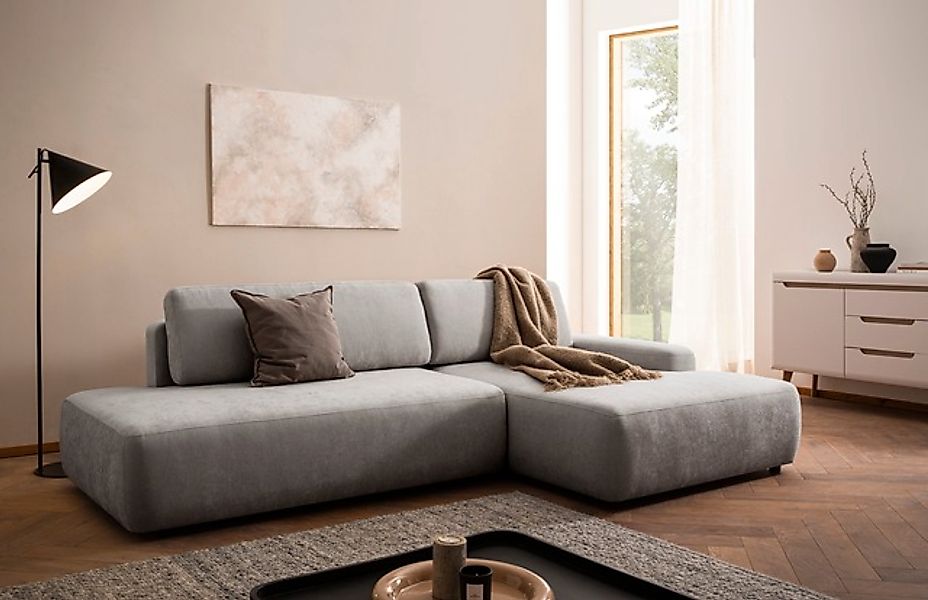 INOSIGN Ecksofa »TORGE, Schlafsofa Cord, Samtvelours u. Strukur fein, Couch günstig online kaufen