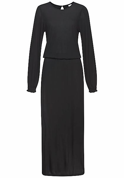 LASCANA Maxikleid, mit seitlichem Schlitz, schlichtes Jerseykleid, Basic günstig online kaufen