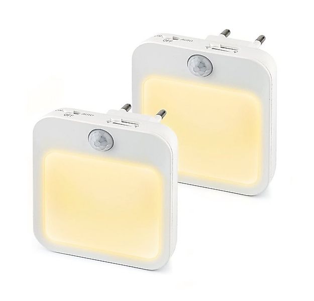 MUPOO LED Steckdosenleuchte Nachtlicht Steckdose mit Bewegungsmelder,3 Modi günstig online kaufen