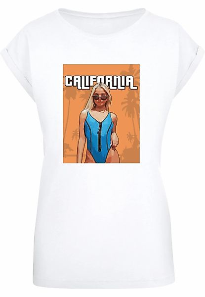 Merchcode T-Shirt "Merchcode Damen Ladies Grand California Extended Shoulde günstig online kaufen
