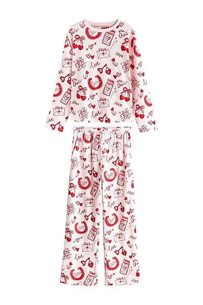 Next Pyjama Gerippter Langarm-Pyjama (2 tlg) günstig online kaufen
