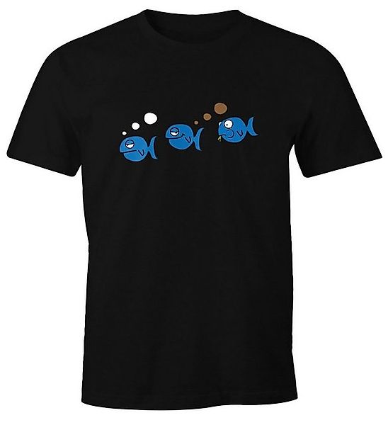 MoonWorks Print-Shirt Herren T-Shirt Fische lustig günstig online kaufen
